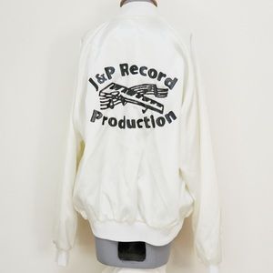 Vintage Ivory Satin J&P Record Production Jacket
